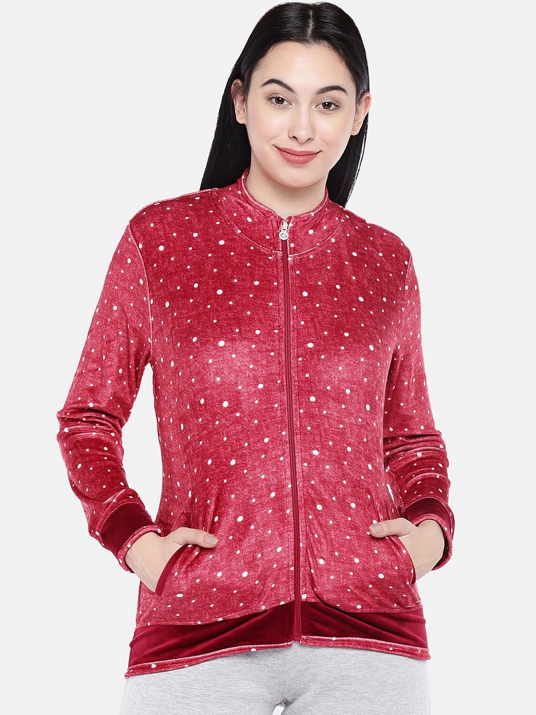 

Sweet Dreams Women Maroon Printed Sweatshirt