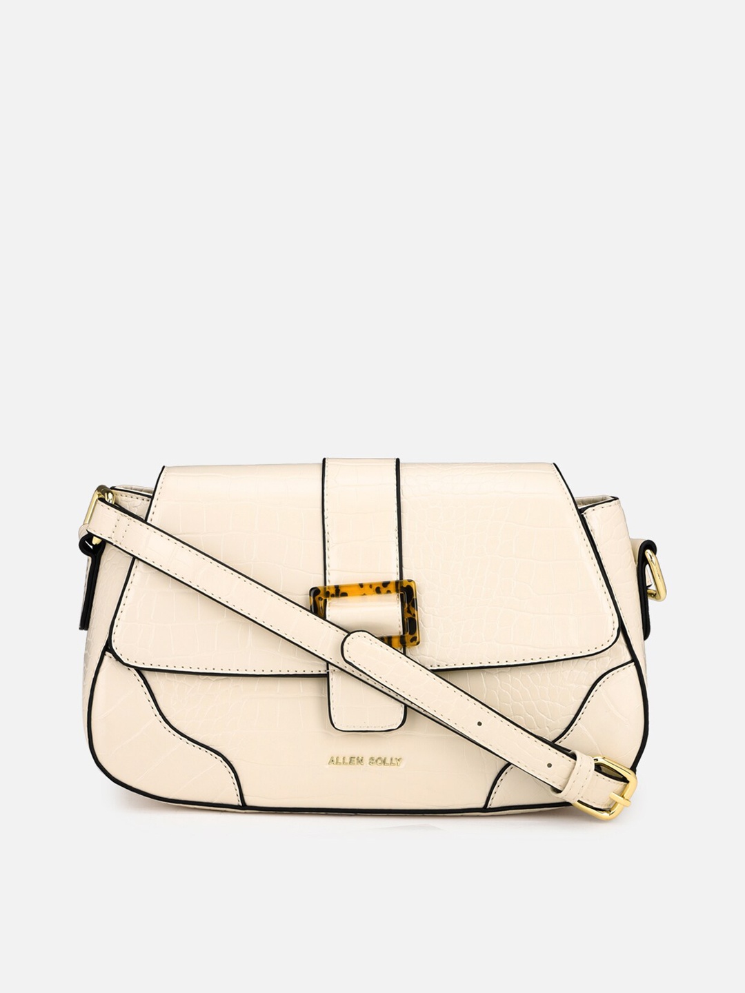 

Allen Solly White PU Structured Sling Bag