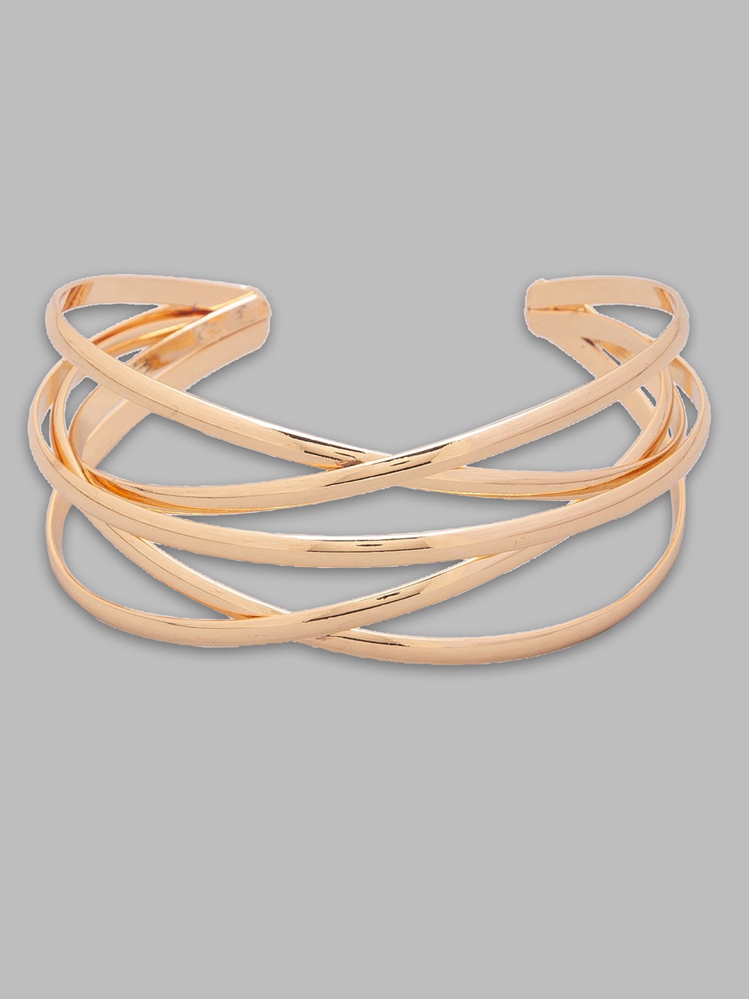 

Globus Women Gold-Toned Gold-Plated Cuff Bracelet