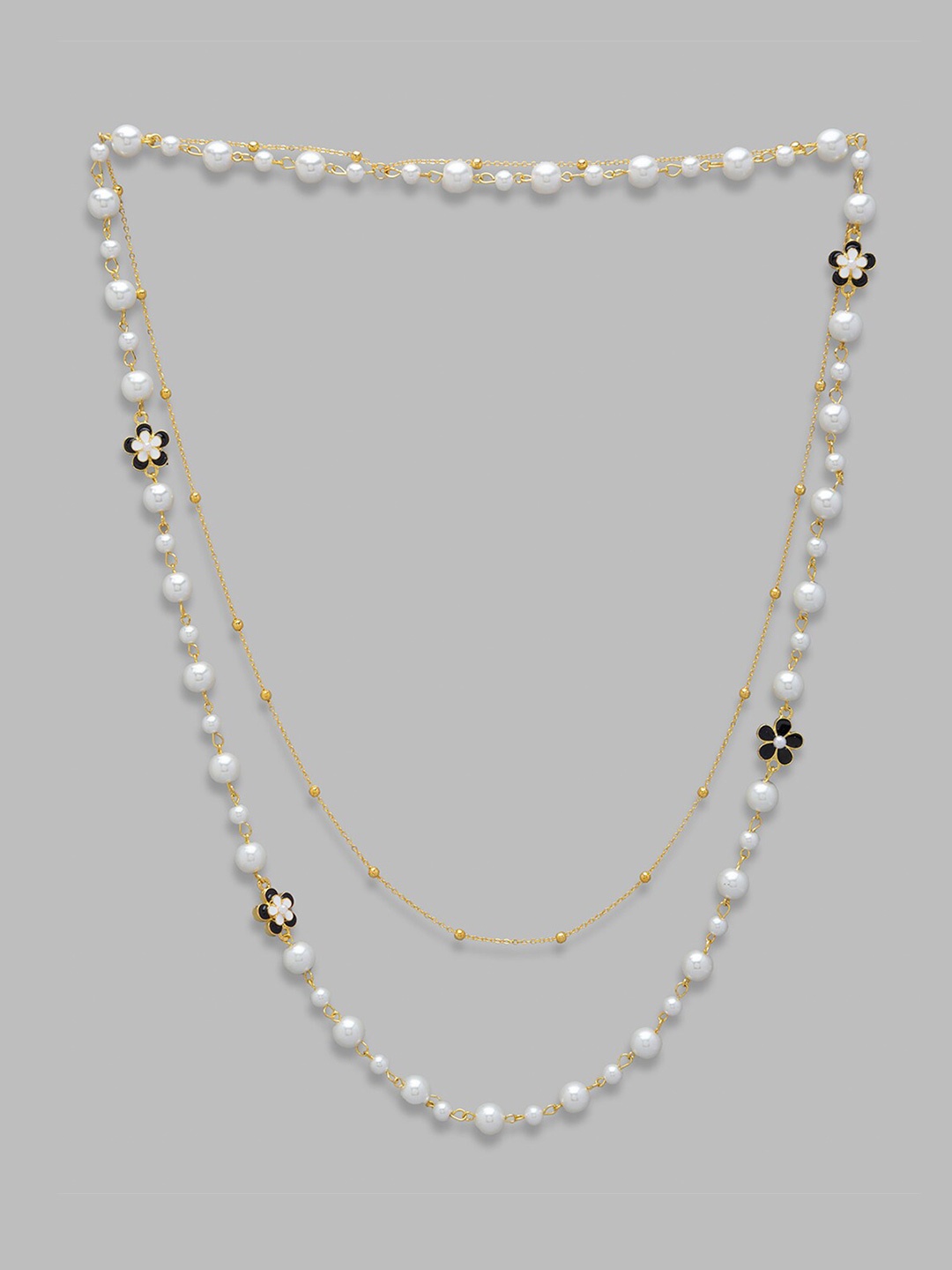 

Globus Women Gold-Plated & White Pearl Necklace