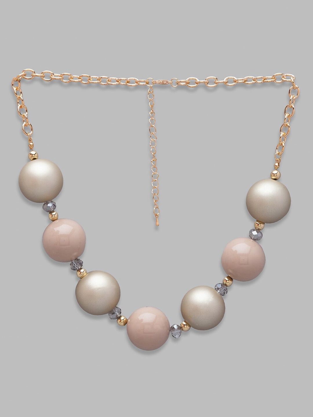 

Globus Gold-Toned & White Gold-Plated Statement Necklace