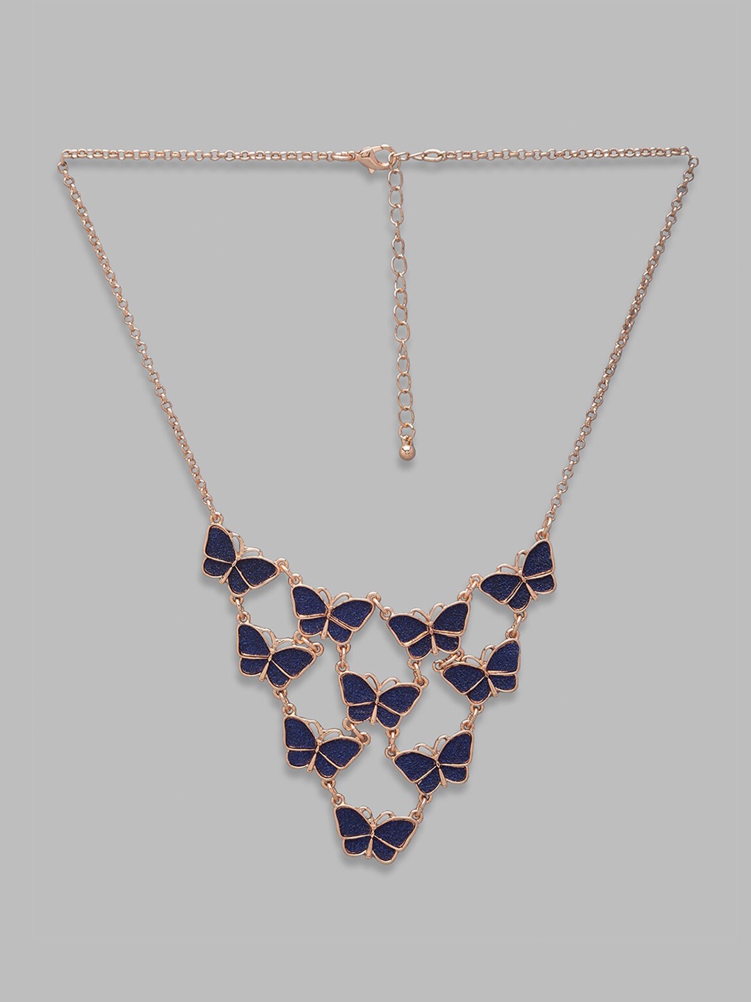 

Globus Rose Gold & Blue Rose Gold-Plated Necklace