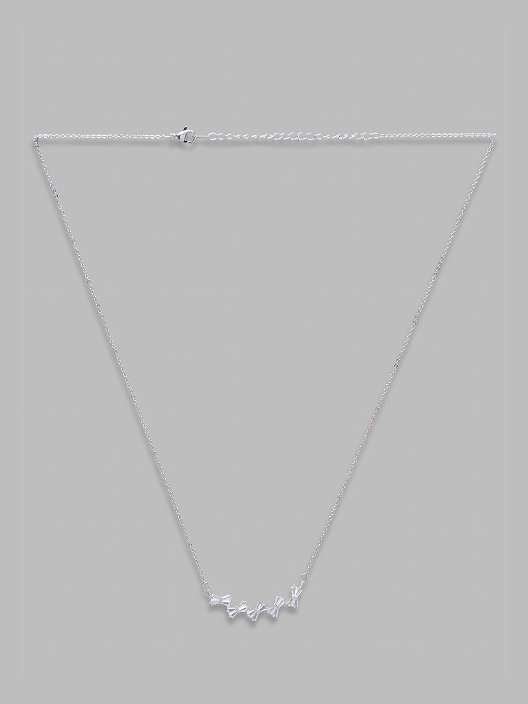 

Globus Silver-Toned Silver-Plated Necklace