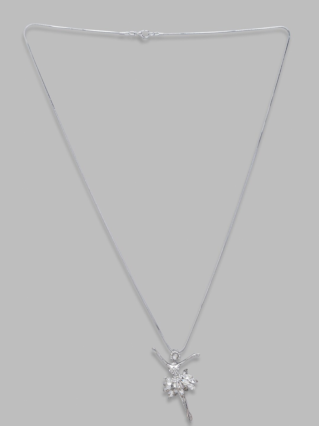 

Globus Silver-Toned Silver-Plated Necklace