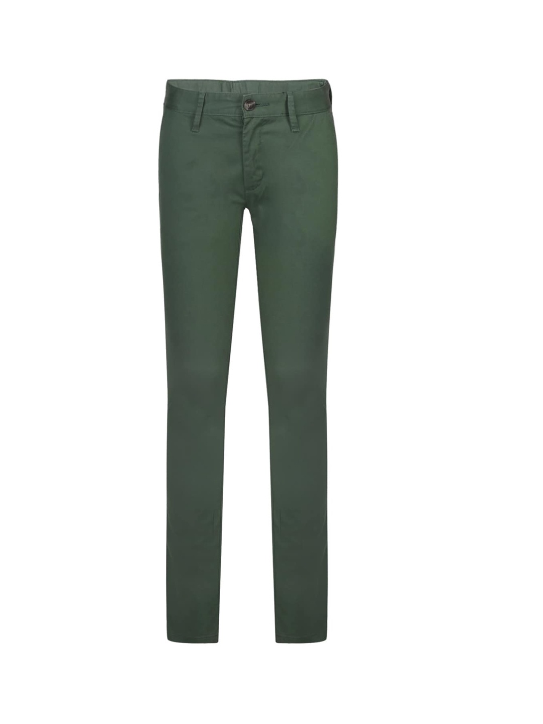 

HACKETT LONDON Boys Green Solid Chinos Trousers