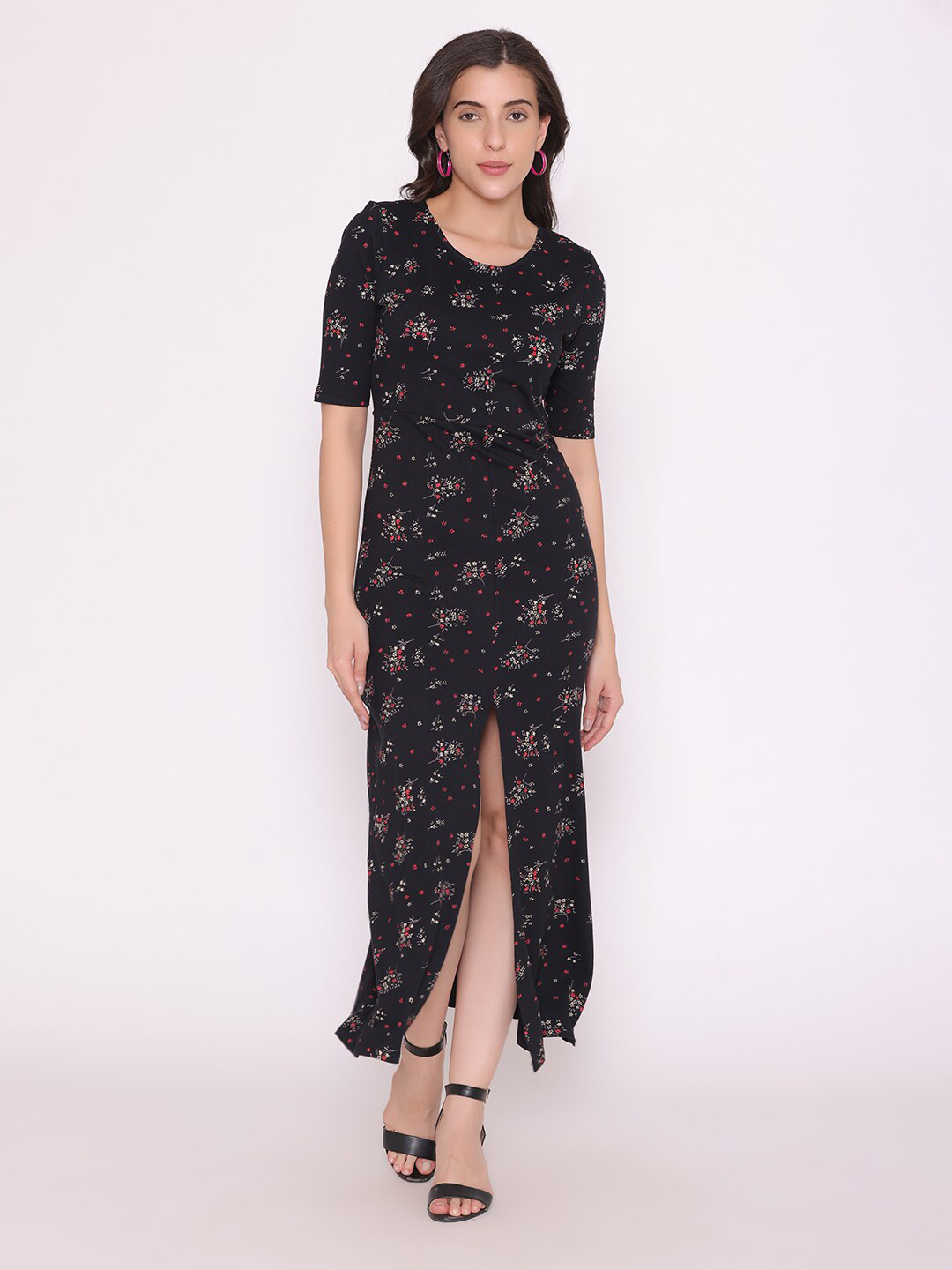

FLAWLESS Black Floral Maxi Dress