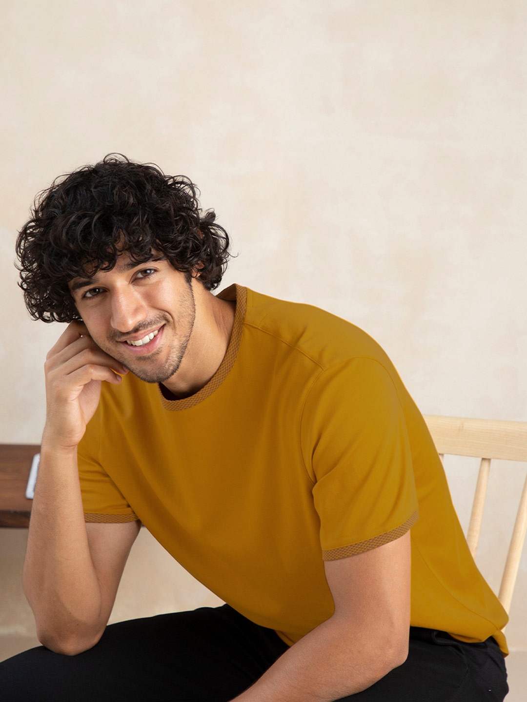 

Andamen Men Gold-Toned T-shirt