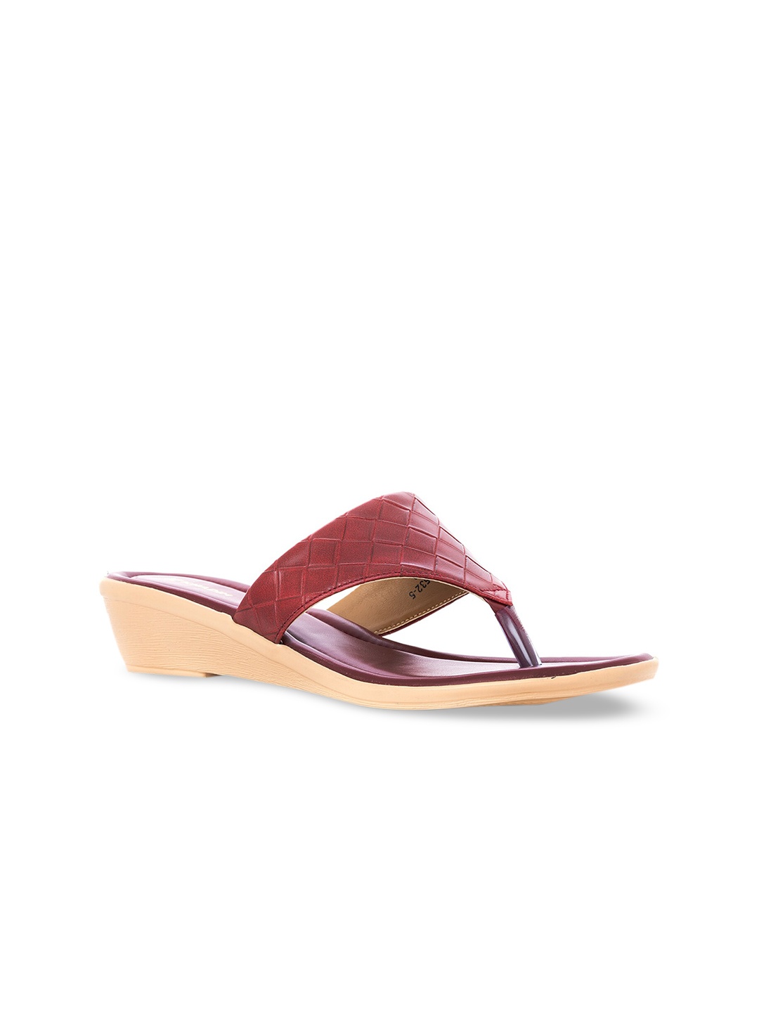 

Khadims Red Embellished Wedge Sandals