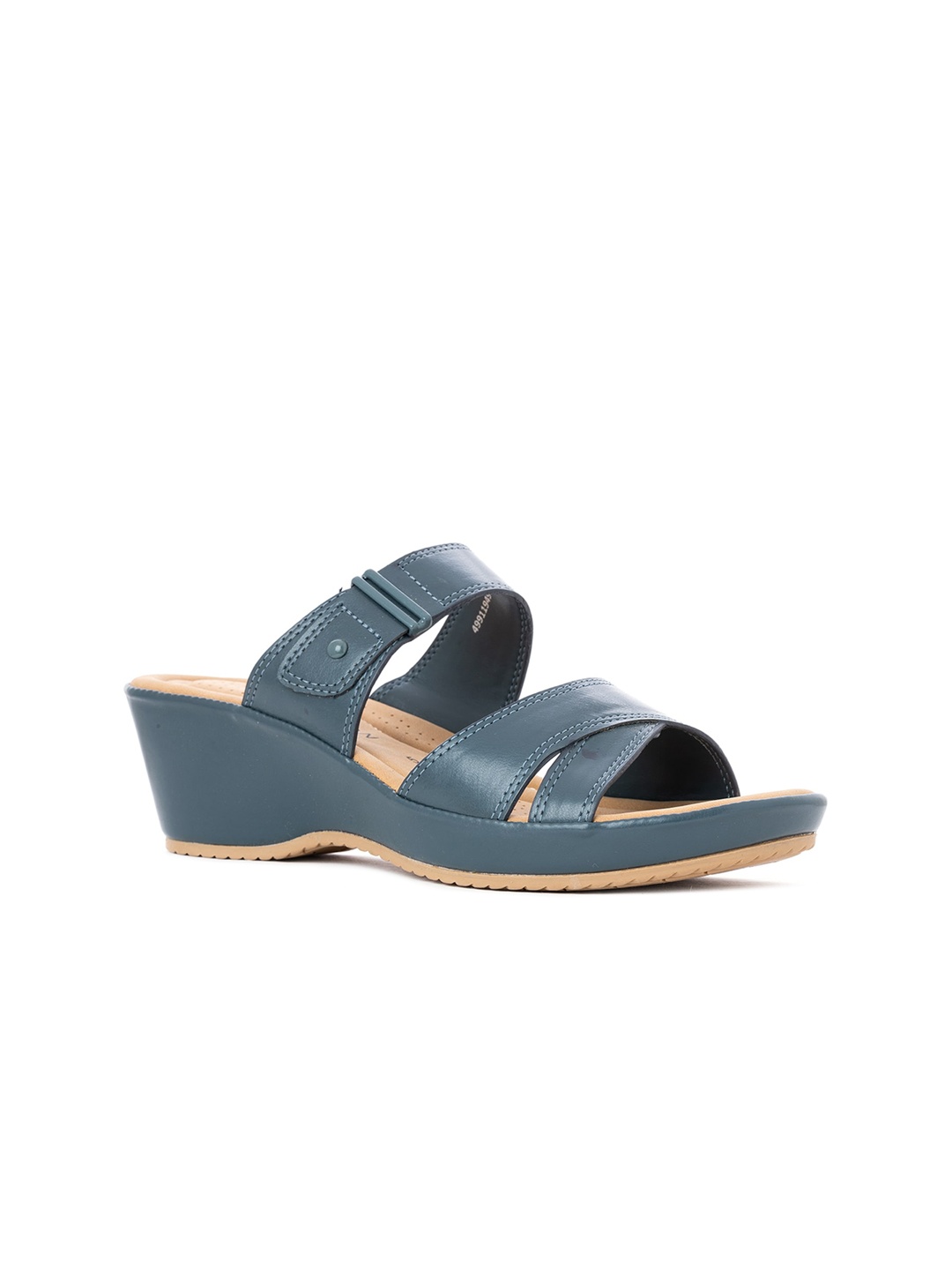 

Khadims Blue Wedge Sandals