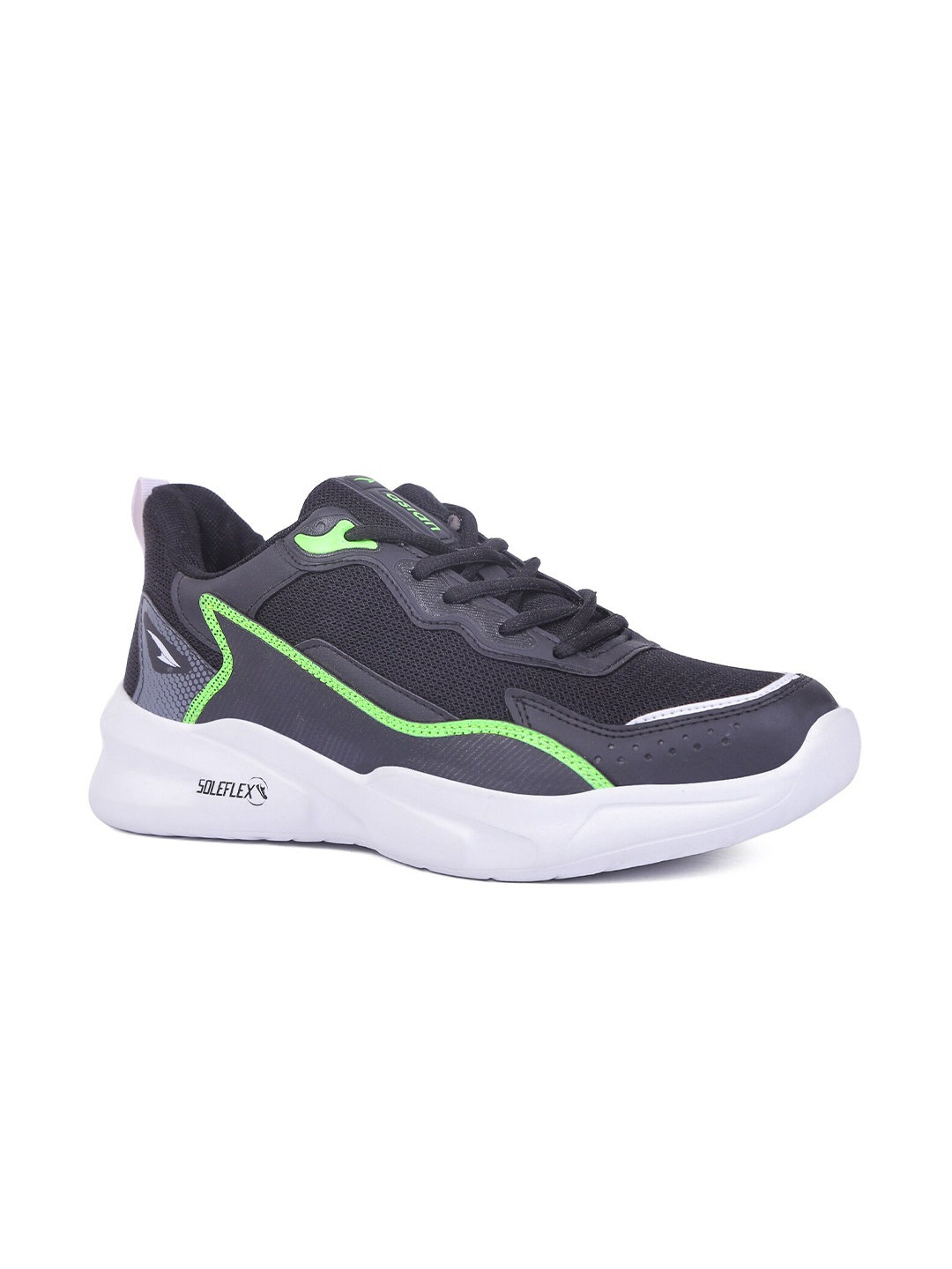

ASIAN Men Black Mesh Running Shoes