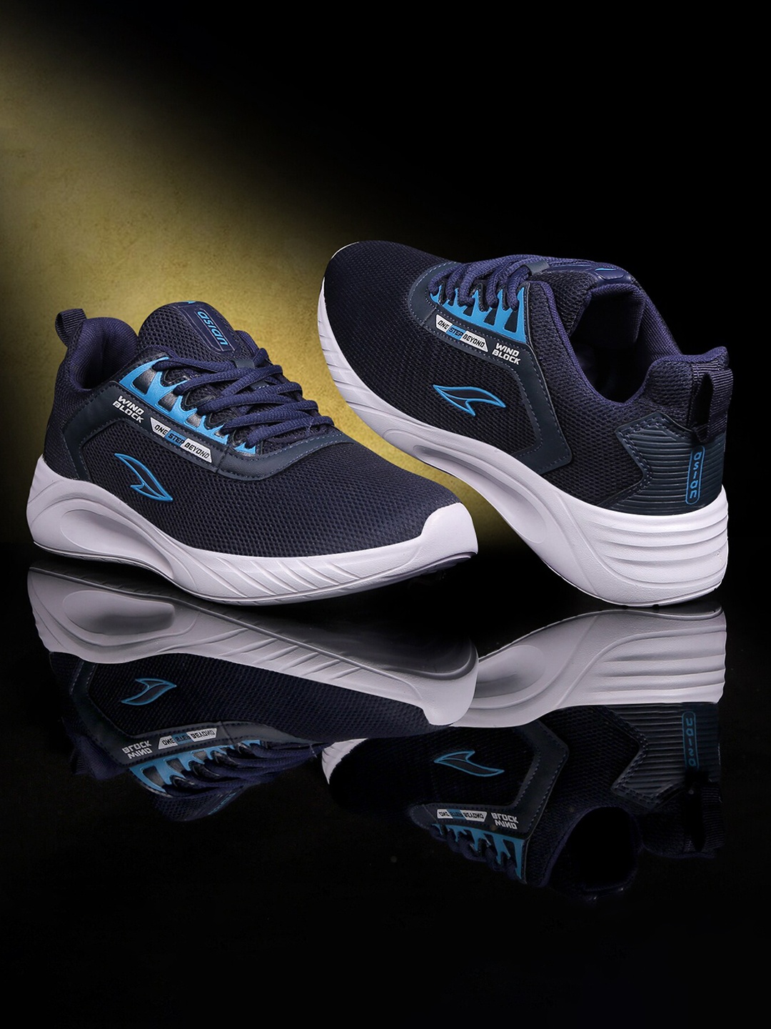 

ASIAN Men Navy Blue Mesh Running Shoes