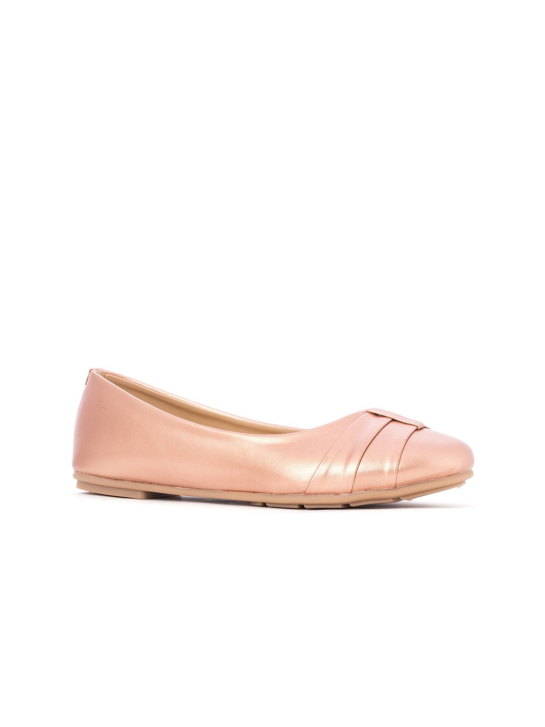 

Khadims Women Rose Gold Ballerinas Flats