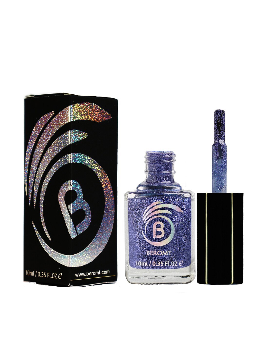 

BEROMT Holographic Alcohol-Free Nail Polish 10 ml - Night Sky BNP521, Blue