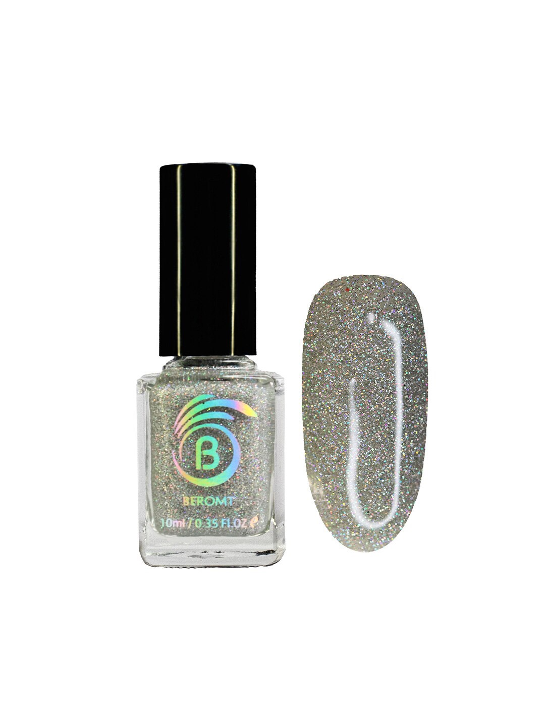 

BEROMT Holographic Alcohol-Free Nail Polish 10 ml - BNP511, Silver