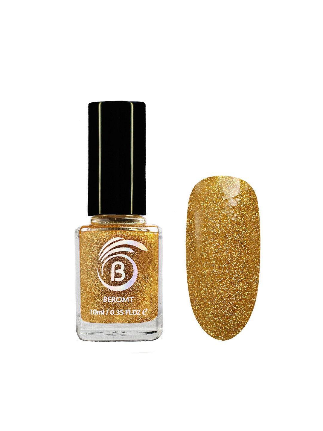 

BEROMT Holographic Alcohol-Free Nail Polish 10 ml - Meet Me In Mars BNP525, Gold