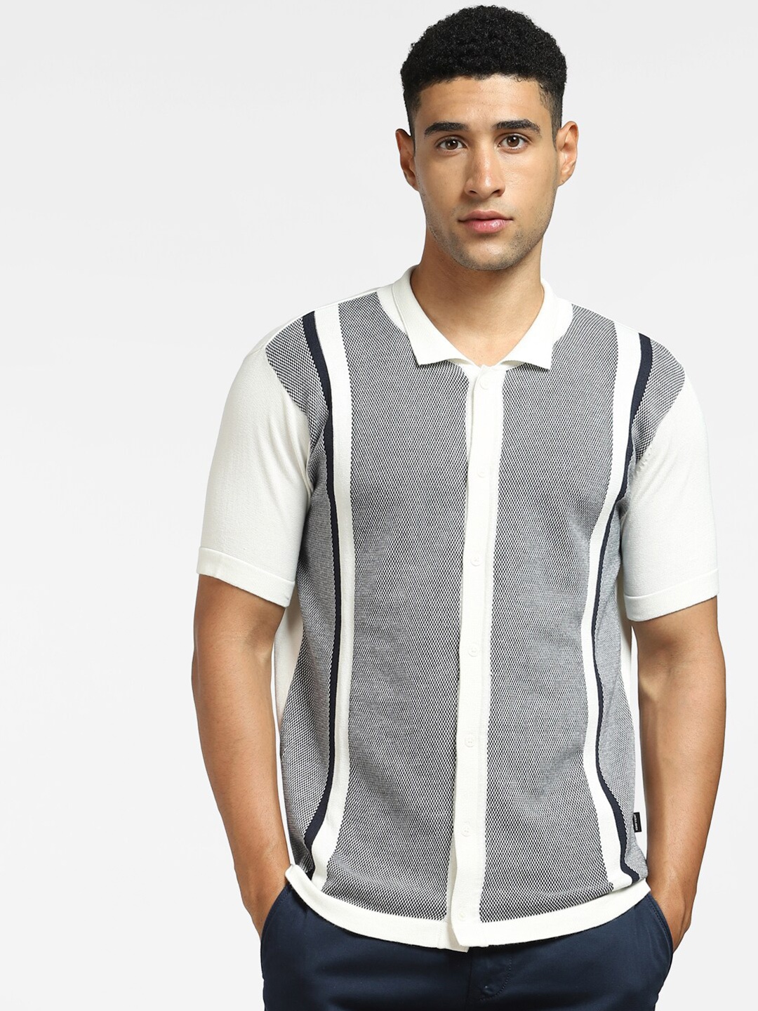 

Jack & Jones Men White Casual Shirt