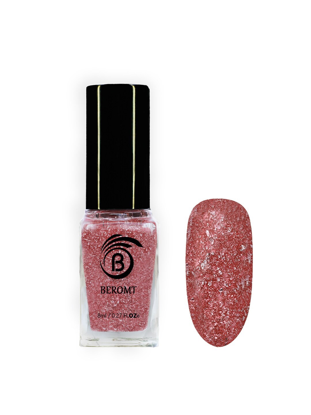 

BEROMT Crushed Metallic Foil Nail Polish - Shade 04, Pink