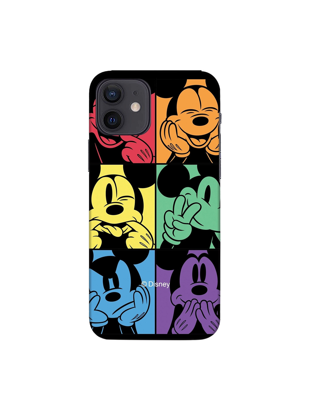 

Bewakoof Red & Black Printed Mickey Mouse iPhone 12 Back Case