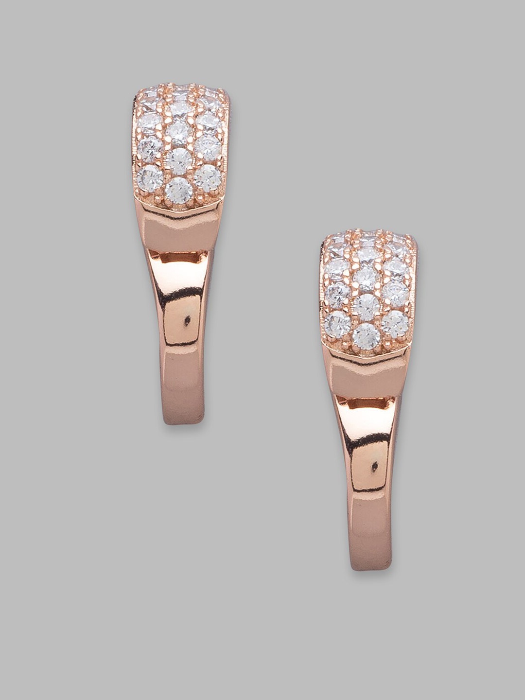 

Globus Rose Gold-Plated Geometric Studs Earrings