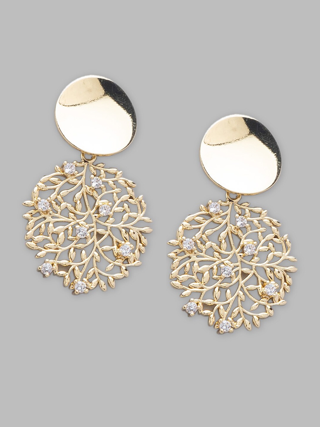 

Globus Gold-Toned Geometric Drop Earrings