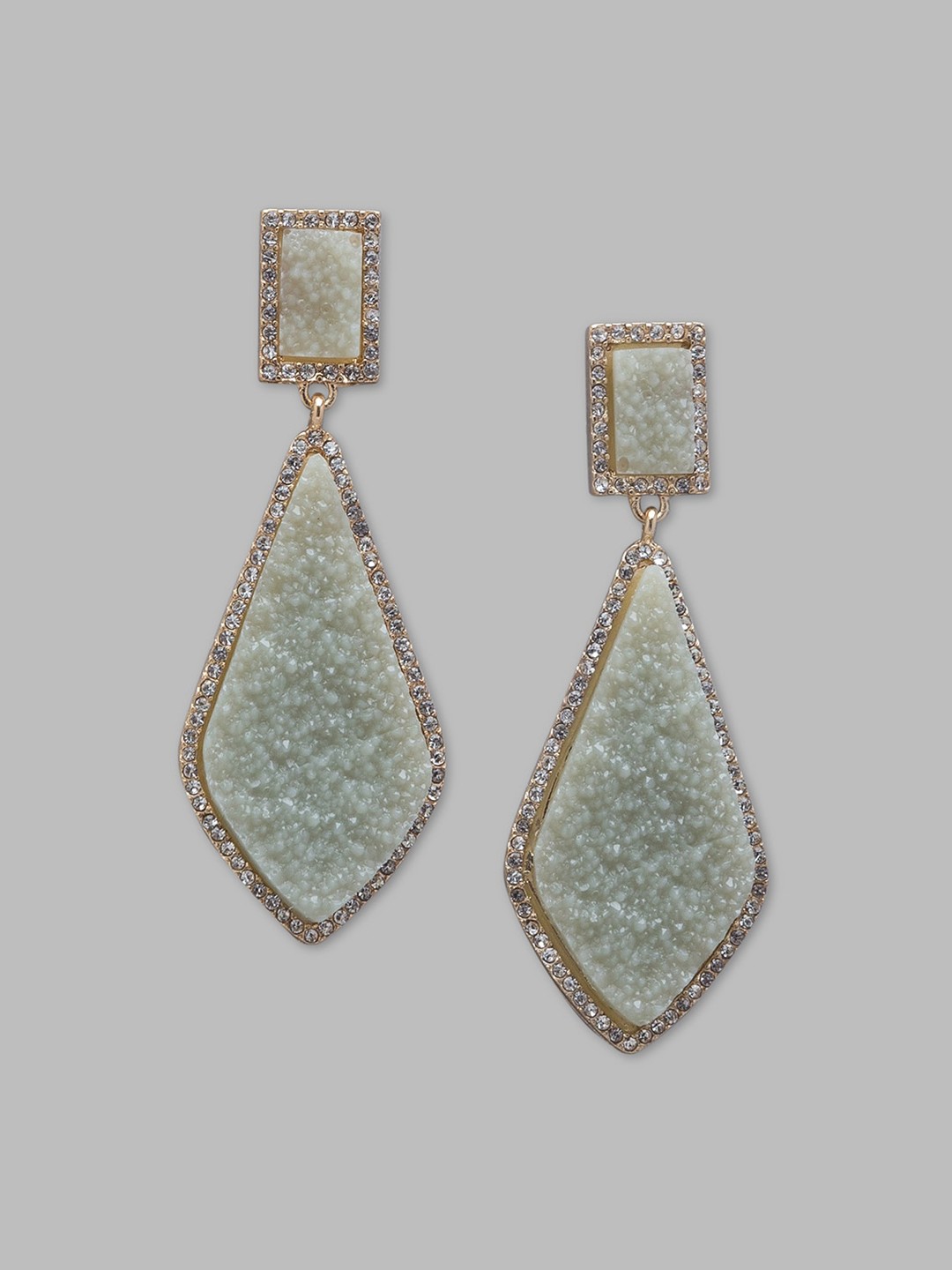 

Globus Grey Geometric Drop Earrings