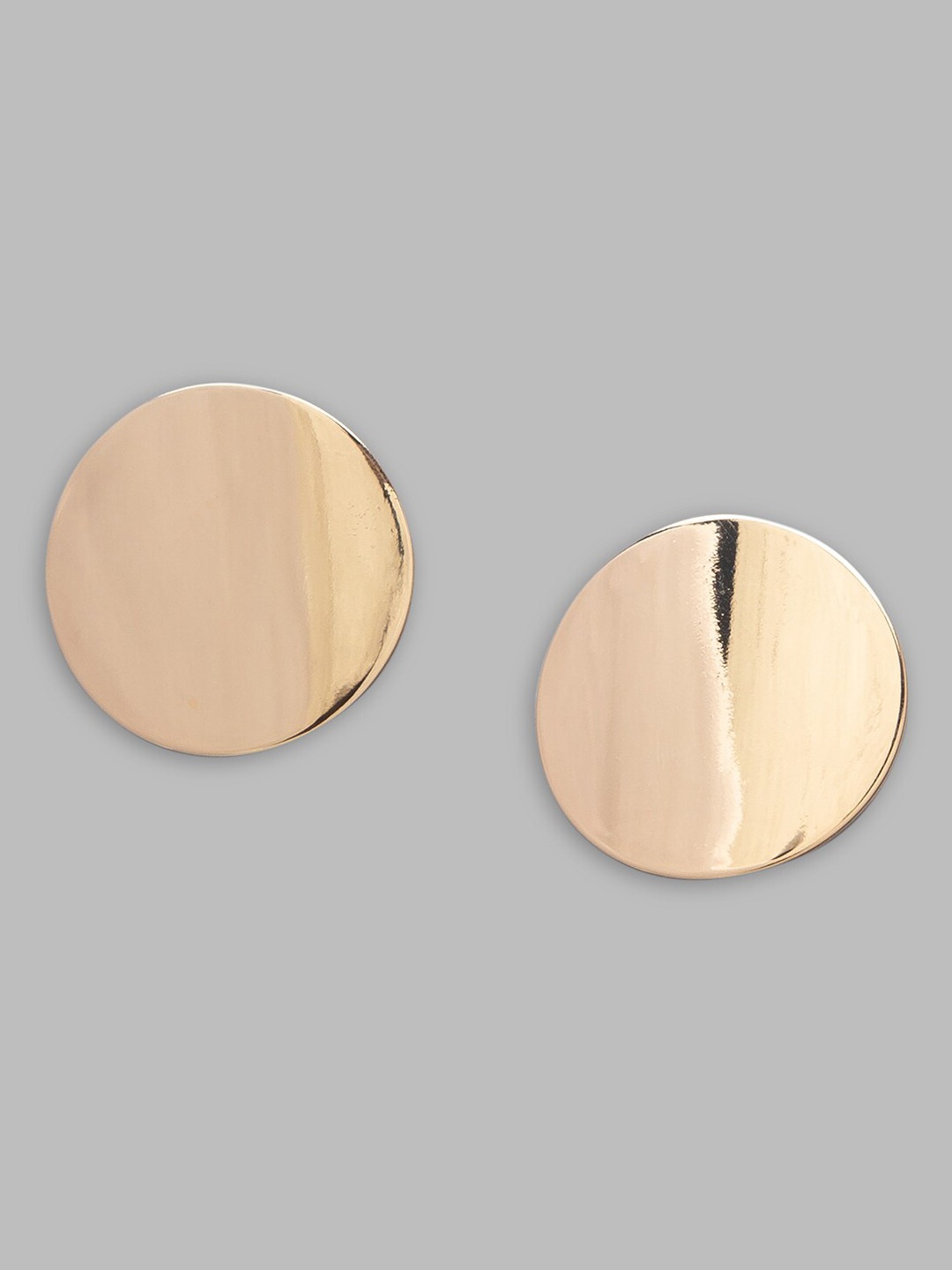 

Globus Gold-Plated Circular Studs Earrings