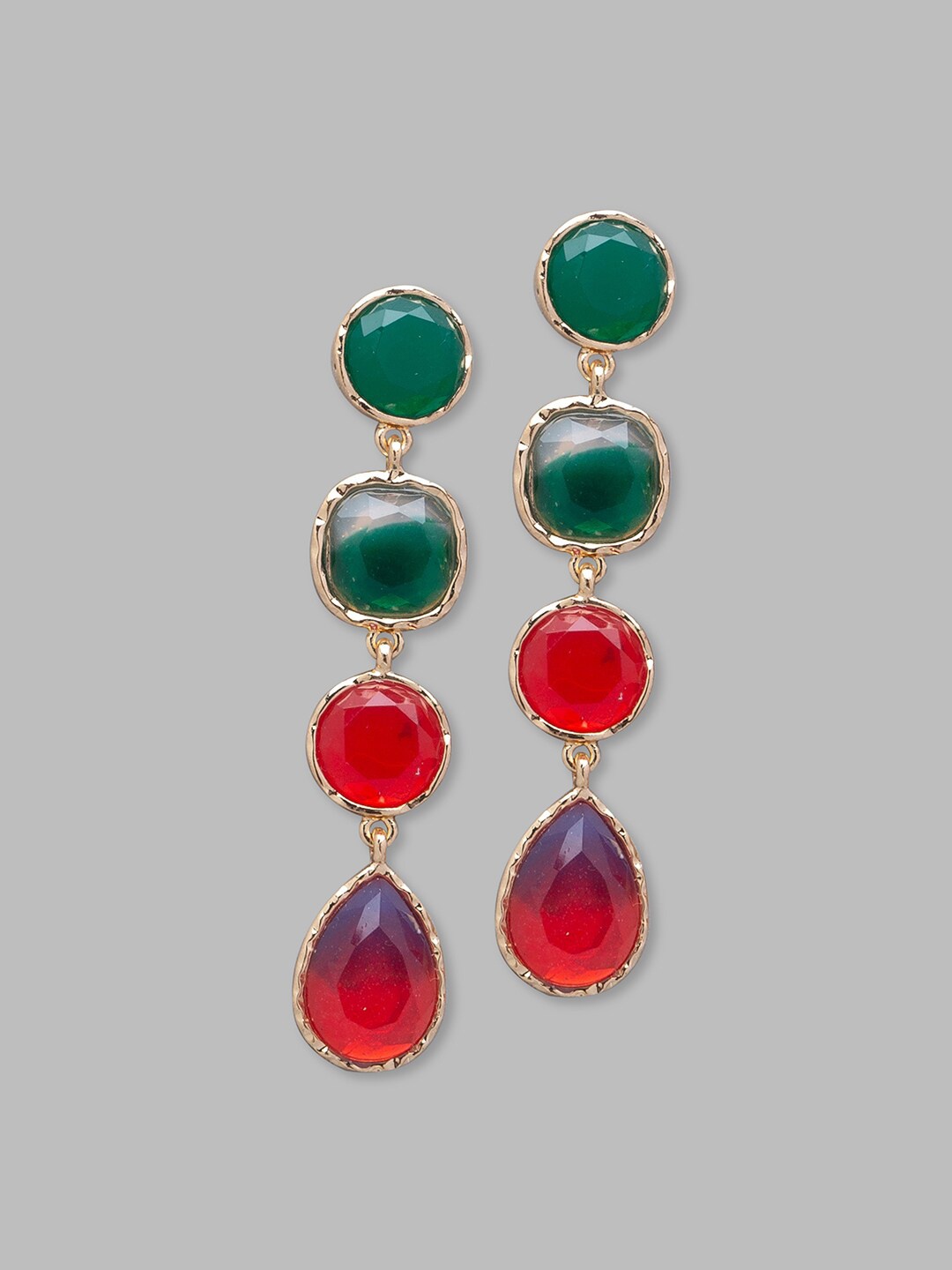 

Globus Multicoloured Geometric Drop Earrings, Multi