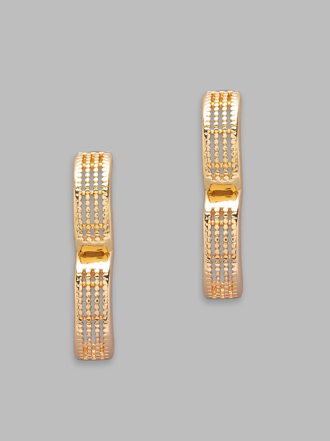 

Globus Gold-Plated Geometric Hoop Earrings