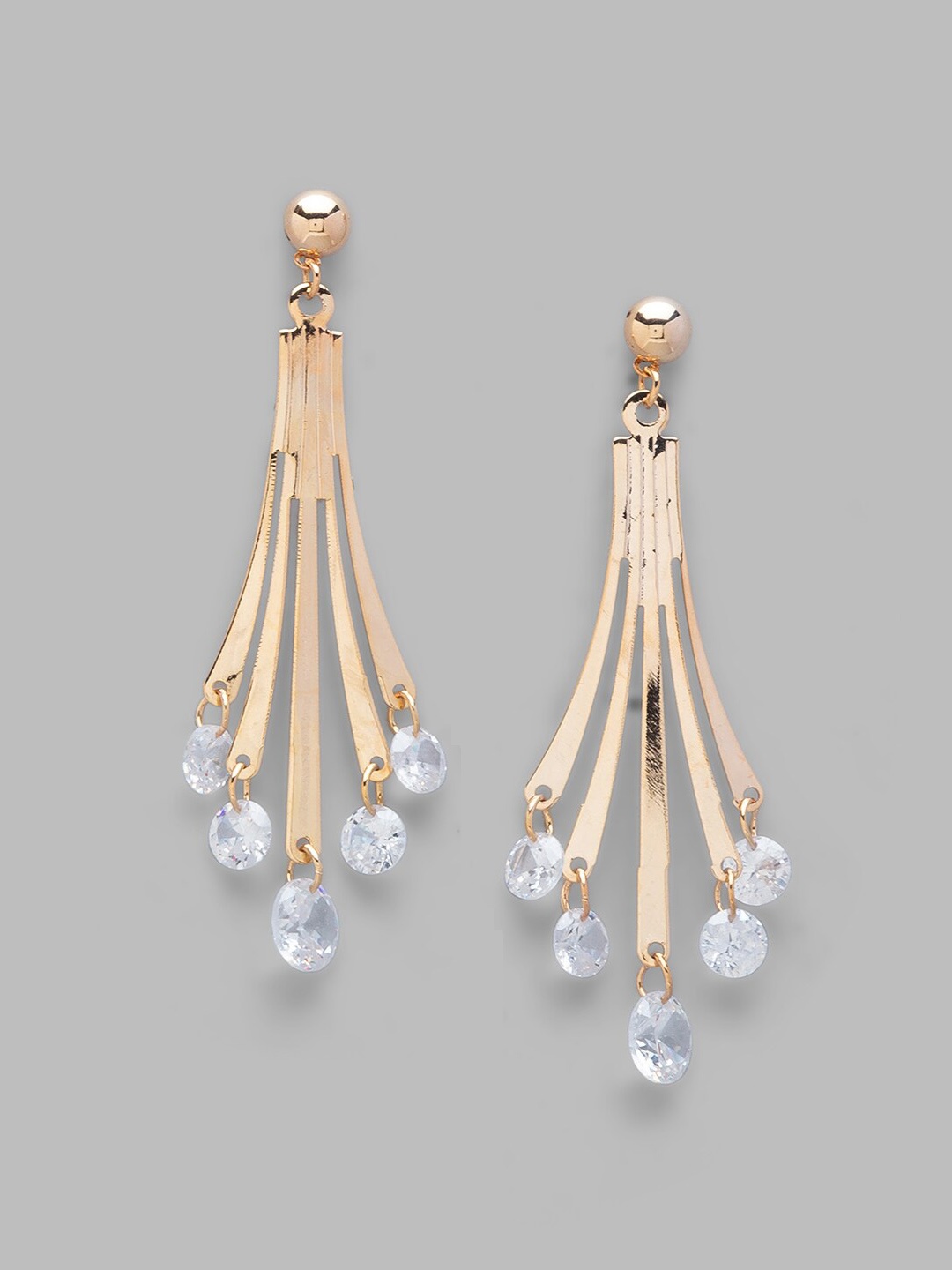 

Globus Gold-Plated Geometric Drop Earrings