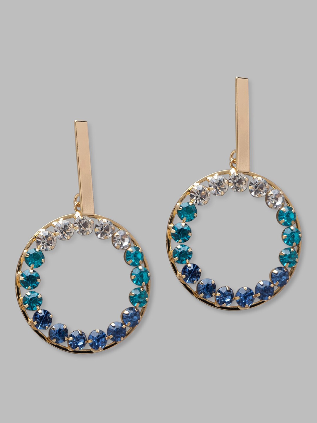 

Globus Gold-Toned Geometric Drop Earrings
