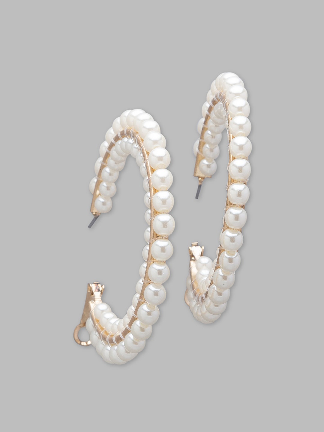 

Globus Women Gold-Plated Circular Hoop Earrings