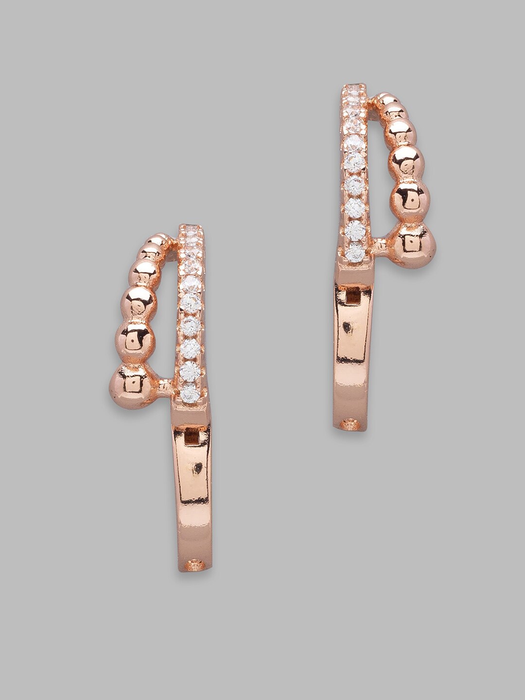 

Globus Rose Gold Geometric Studs Earrings