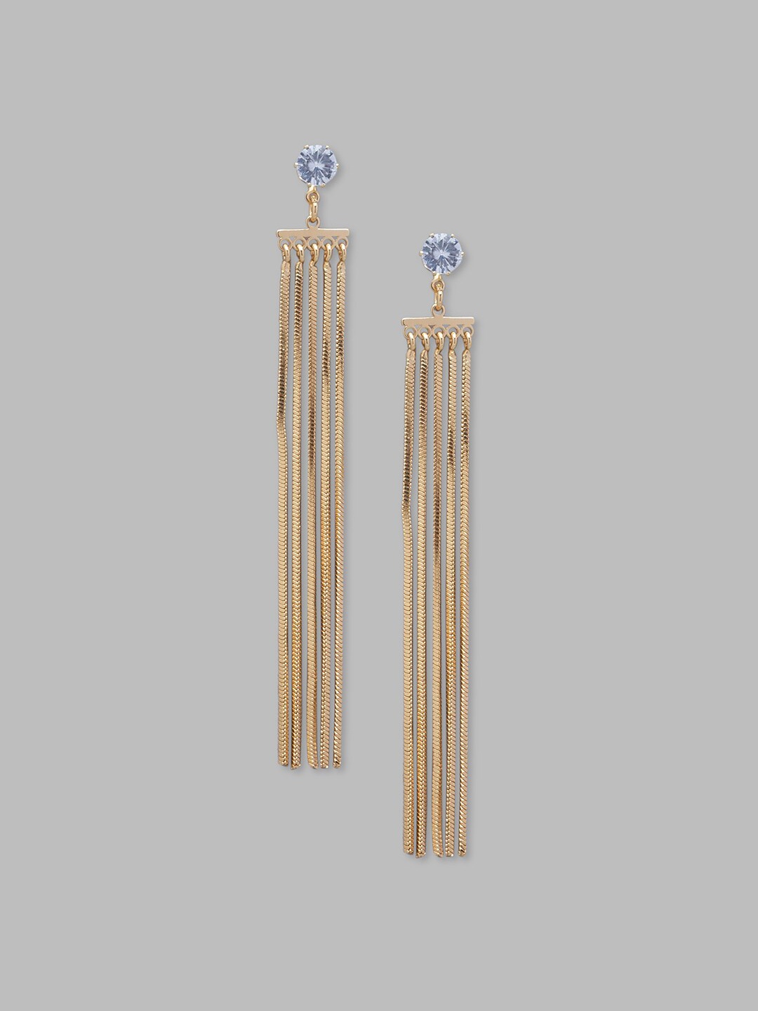 

Globus Gold-Plated Geometric Drop Earrings