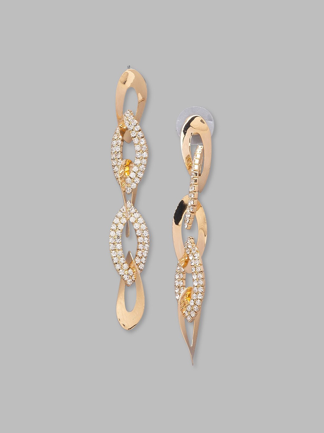 

Globus Gold-Toned Geometric Drop Earrings