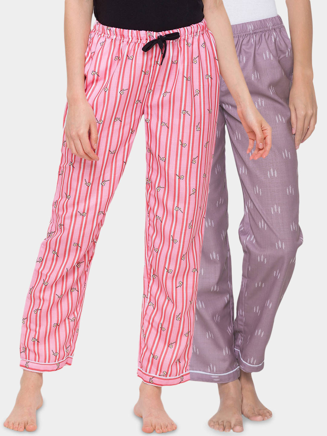 

FashionRack 2 Lounge Pants Drawstring Closer Mid rise, Purple