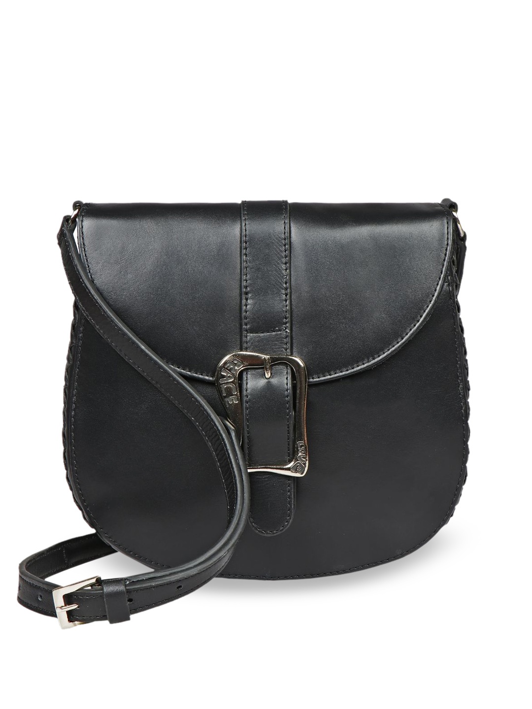 

Hidesign Black Leather Shopper Sling Bag