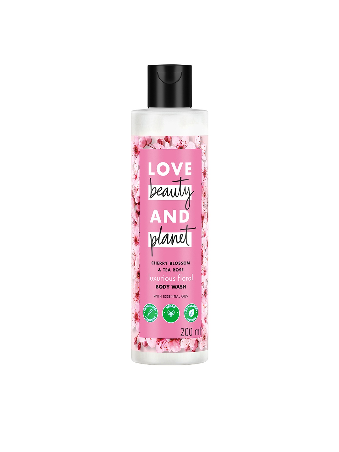 

Love Beauty & Planet Cherry Blossom & Tea Rose Moisturising Body Wash - 200ml, Pink