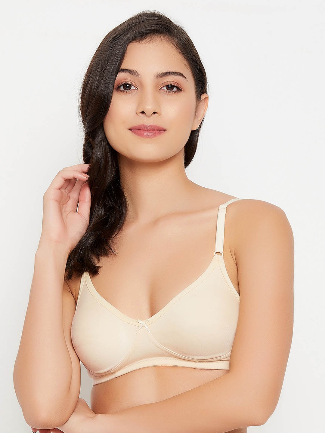 

Clovia Nude-Coloured Non-Padded Non-Wired Full Cup T-shirt Bra