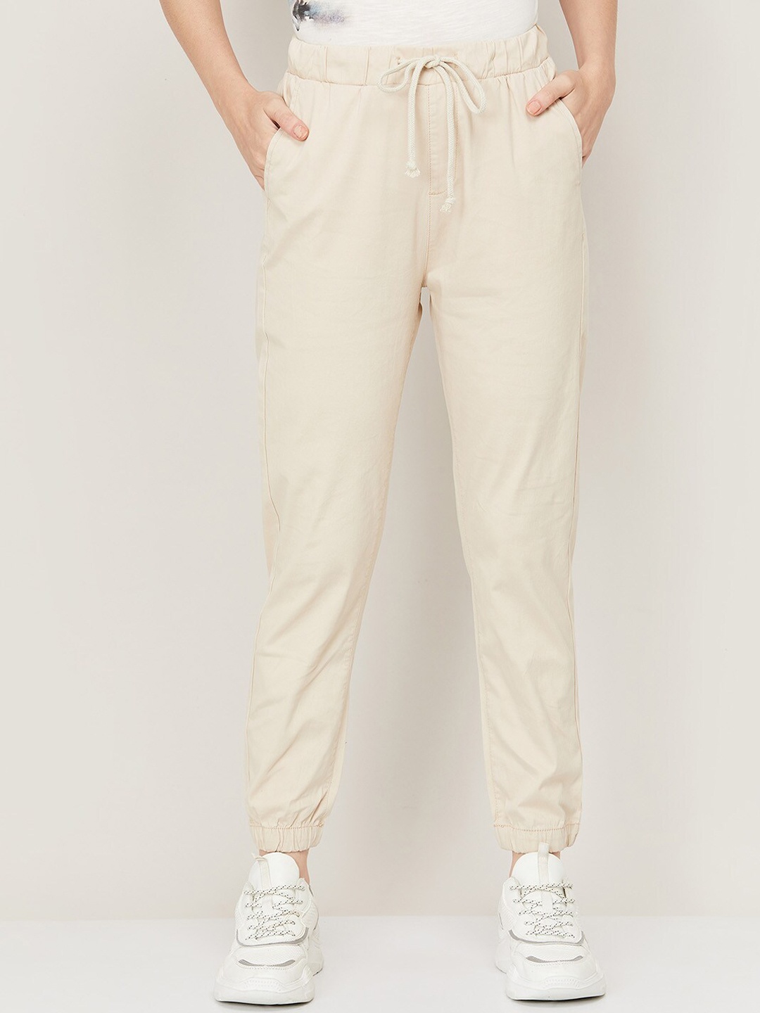 

Bossini Women Beige Joggers Trousers
