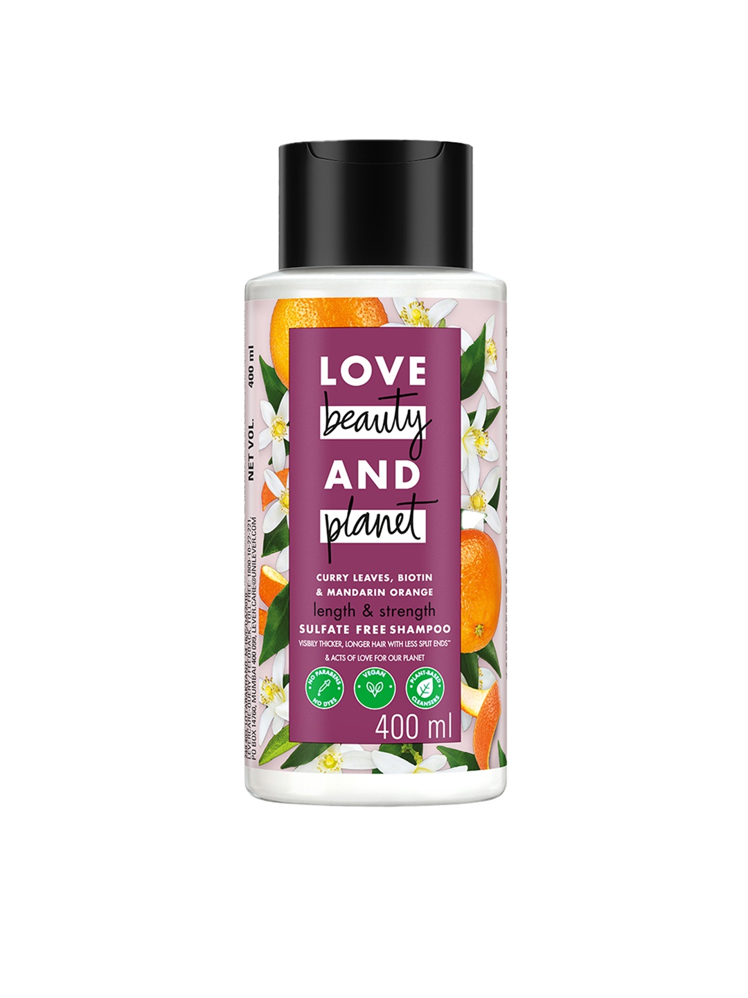 

Love Beauty & Planet Curry Leaves & Biotin Shampoo for Length & Strength - 400ml, White