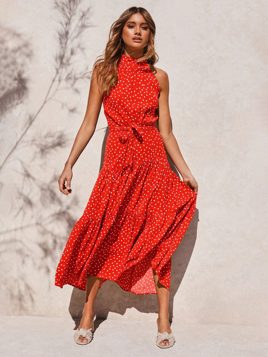 

BoStreet Red Midi Dress