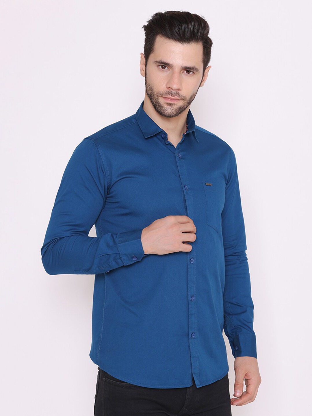 

BRACLO Men Blue Slim Fit Casual Shirt