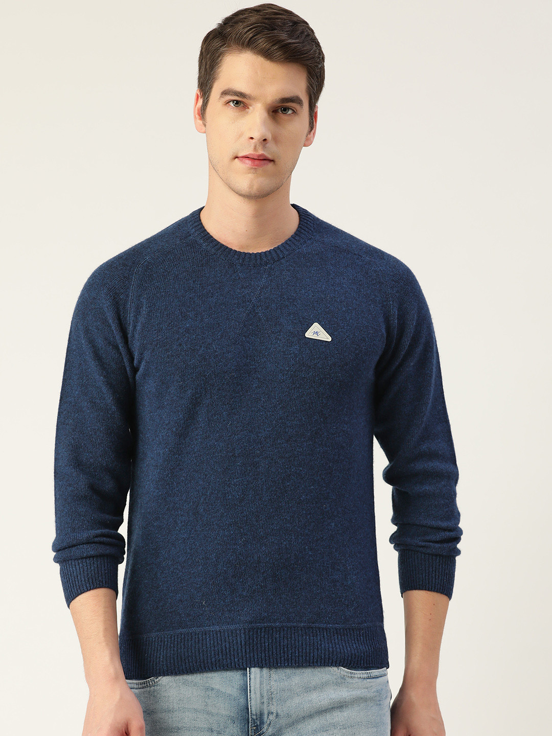 

Monte Carlo Men Navy Blue Fine Knit Pullover