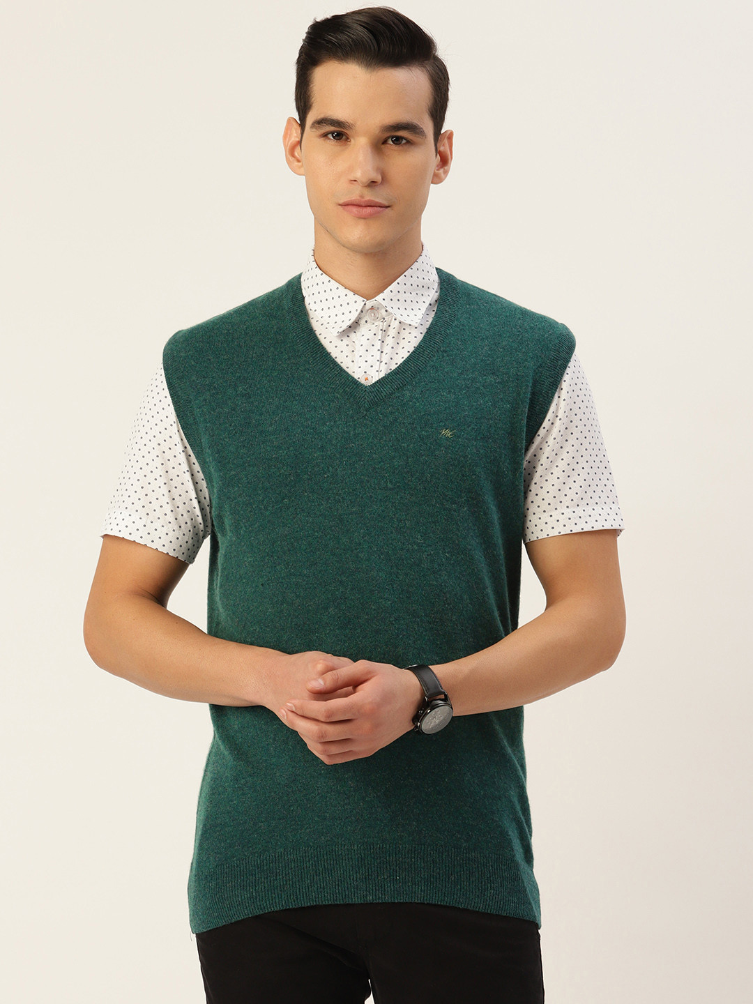 

Monte Carlo Solid Sweater Vest, Green