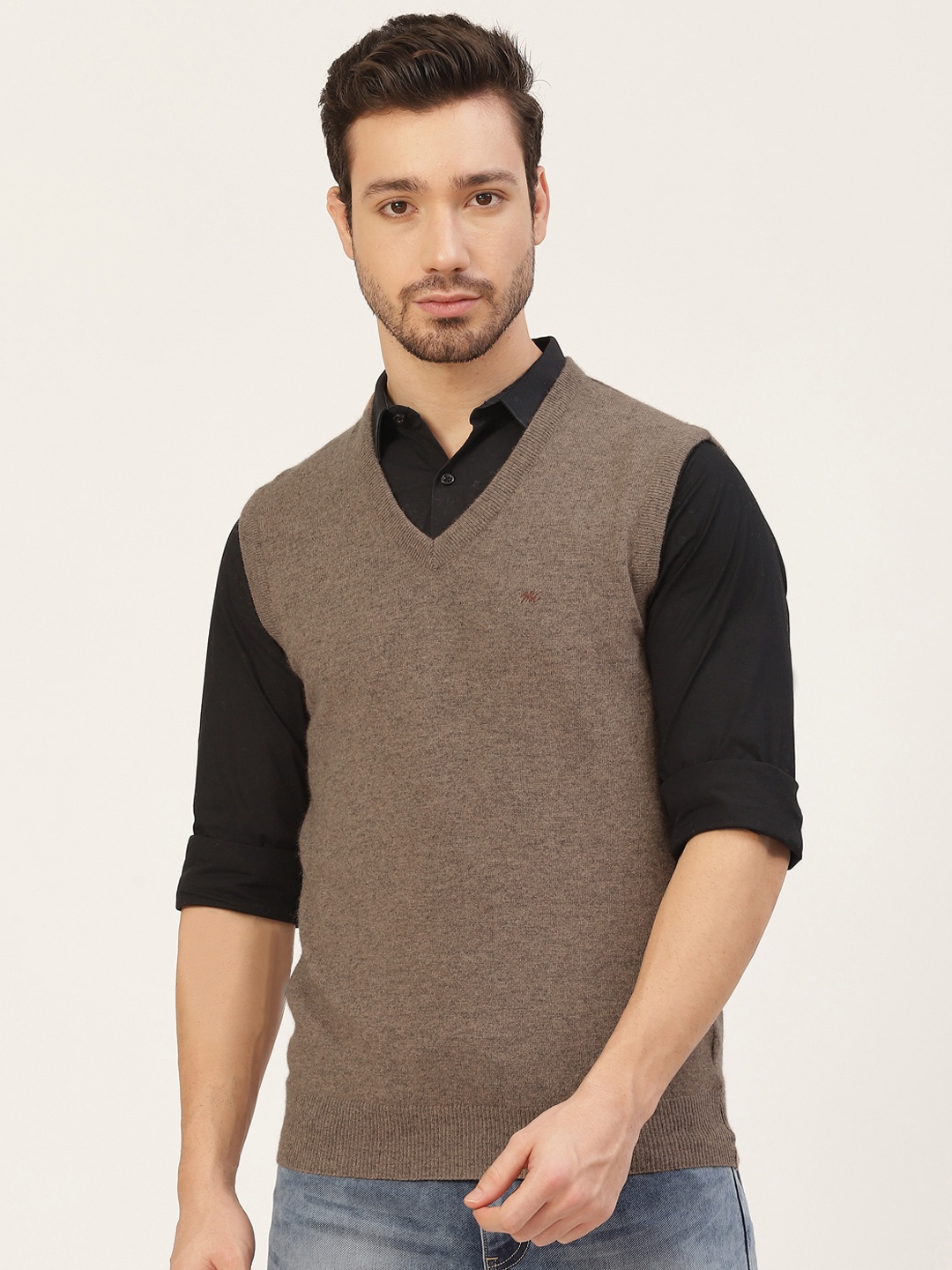 

Monte Carlo Men Brown Sweater Vest