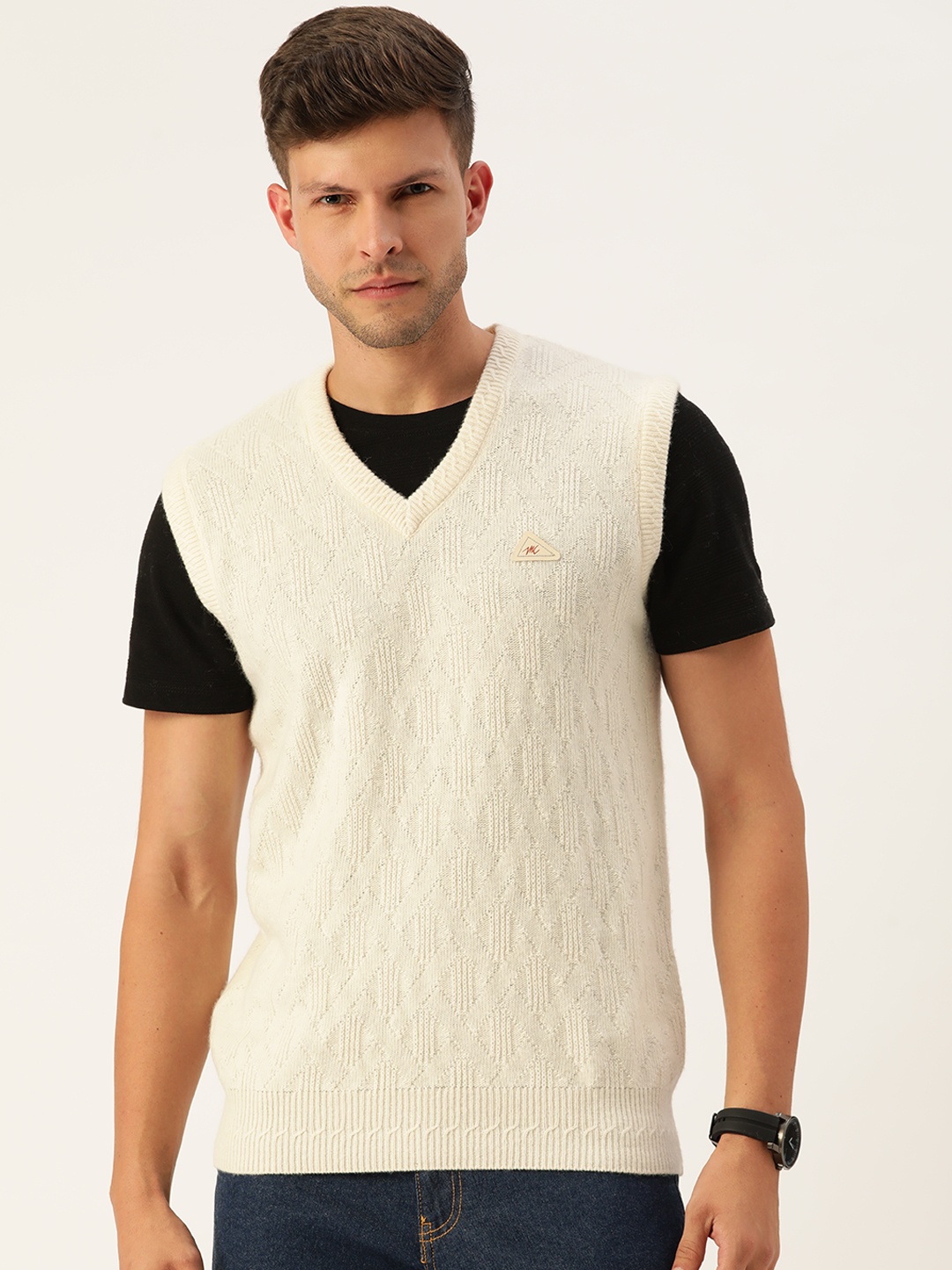 

Monte Carlo Men Off White Sweater Vest