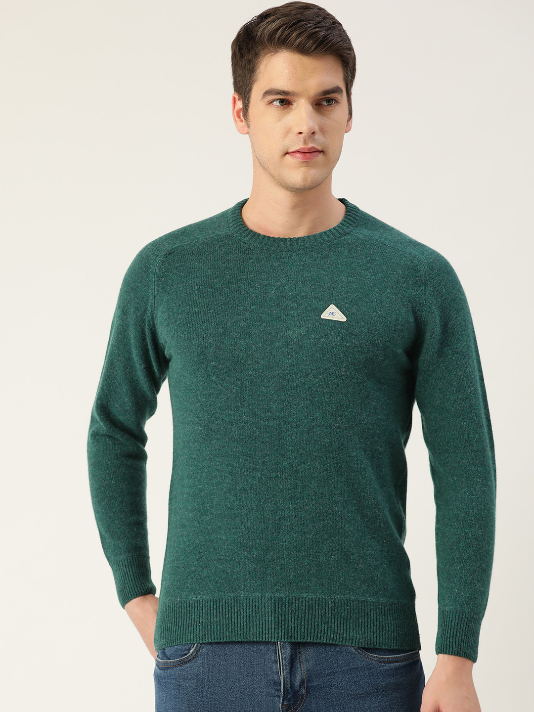 

Monte Carlo Men Green Fine Knit Pullover