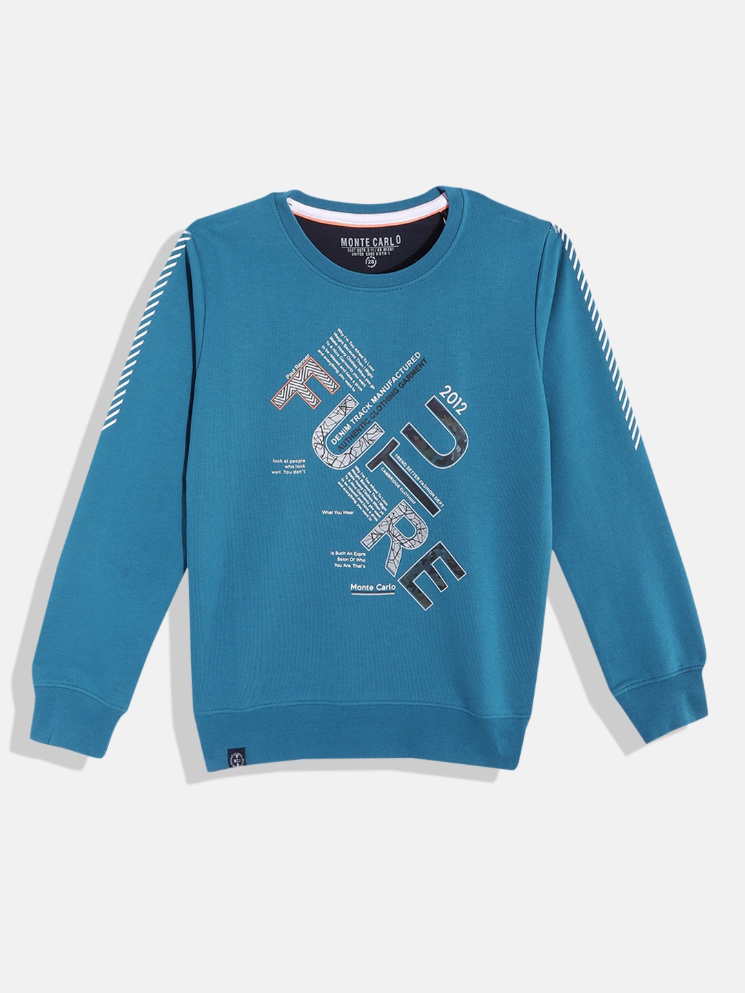 

Monte Carlo Boys Blue Printed Sweatshirt