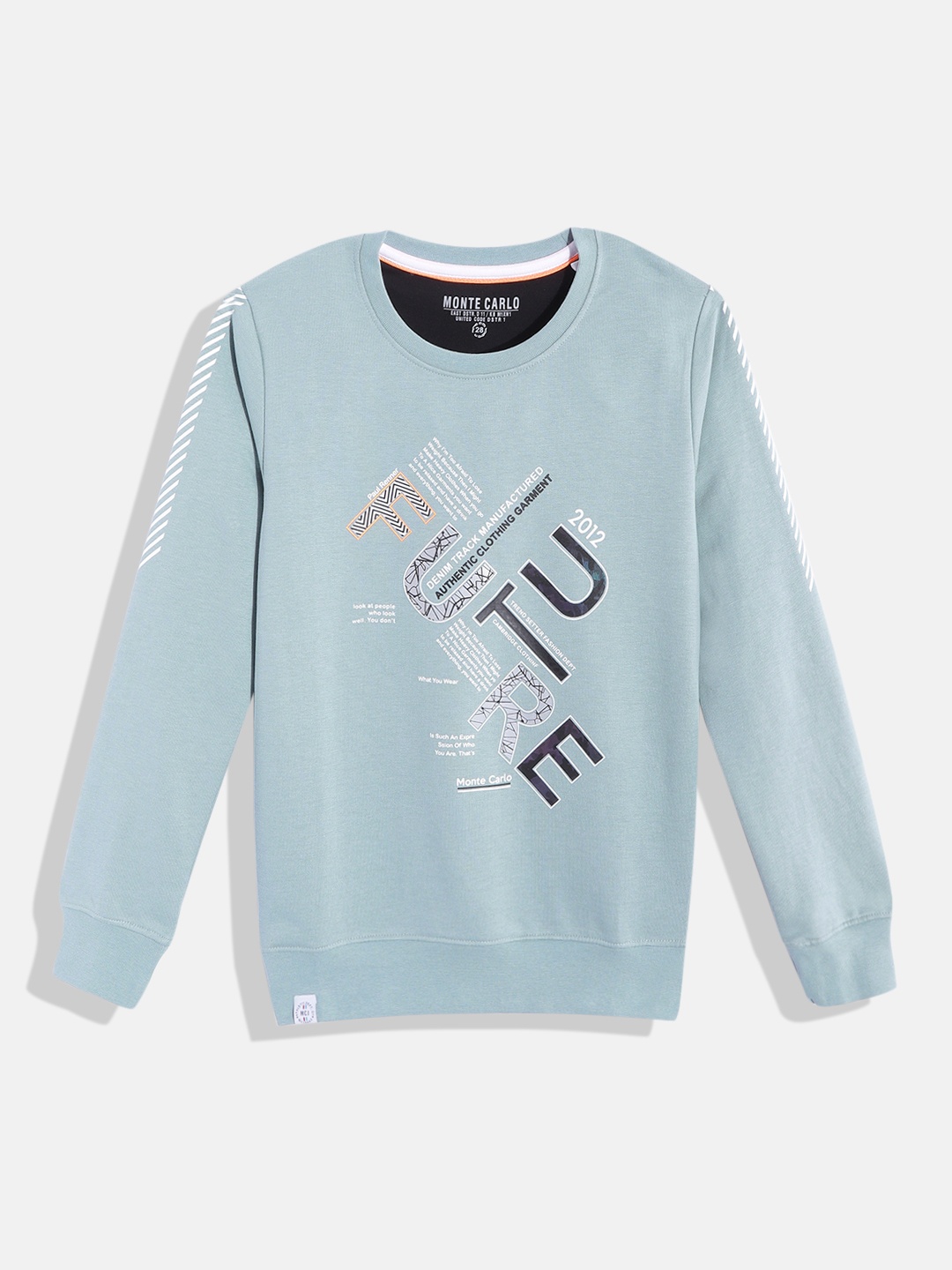 

Monte Carlo Boys Blue Printed Sweatshirt