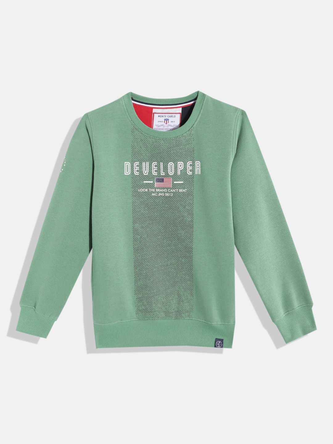 

Monte Carlo Boys Sage Green & White Printed Sweatshirt